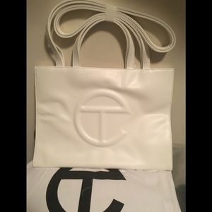 White Telfar Medium Shopping Bag- Authentic